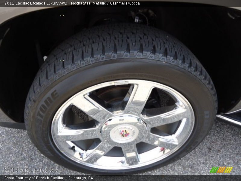 Mocha Steel Metallic / Cashmere/Cocoa 2011 Cadillac Escalade Luxury AWD