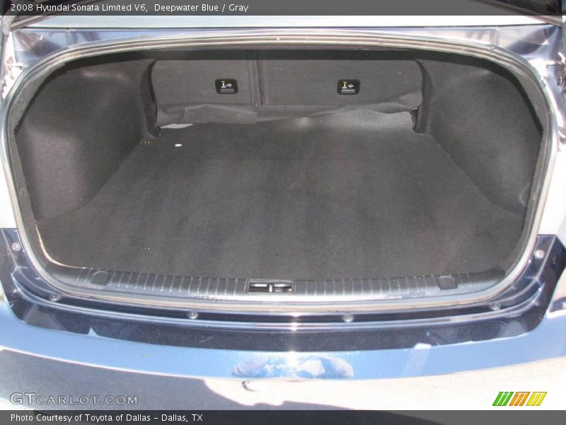 Deepwater Blue / Gray 2008 Hyundai Sonata Limited V6