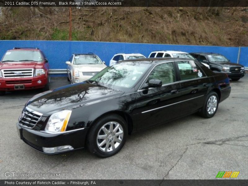 Black Raven / Shale/Cocoa Accents 2011 Cadillac DTS Premium