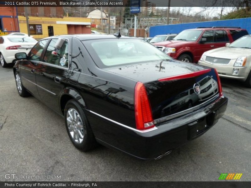 Black Raven / Shale/Cocoa Accents 2011 Cadillac DTS Premium