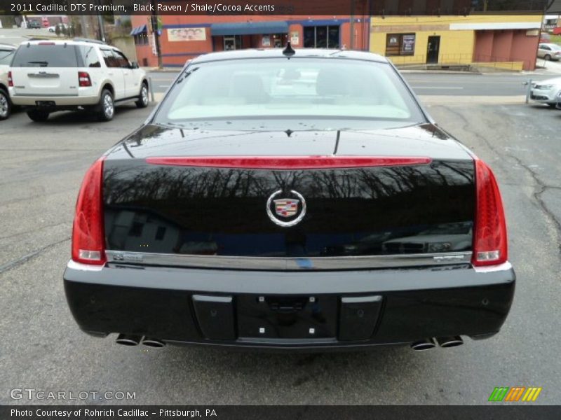 Black Raven / Shale/Cocoa Accents 2011 Cadillac DTS Premium