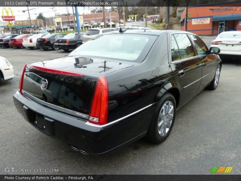 Black Raven / Shale/Cocoa Accents 2011 Cadillac DTS Premium