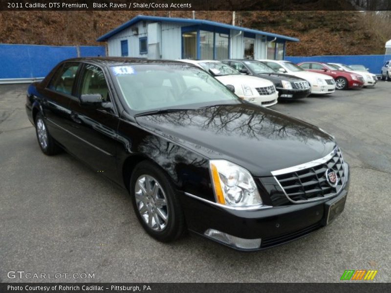 Black Raven / Shale/Cocoa Accents 2011 Cadillac DTS Premium