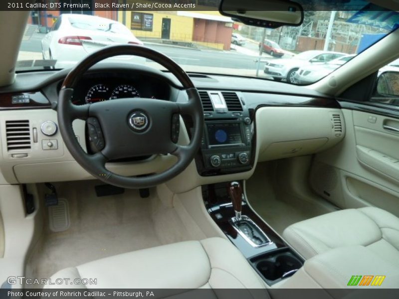 Black Raven / Shale/Cocoa Accents 2011 Cadillac DTS Premium