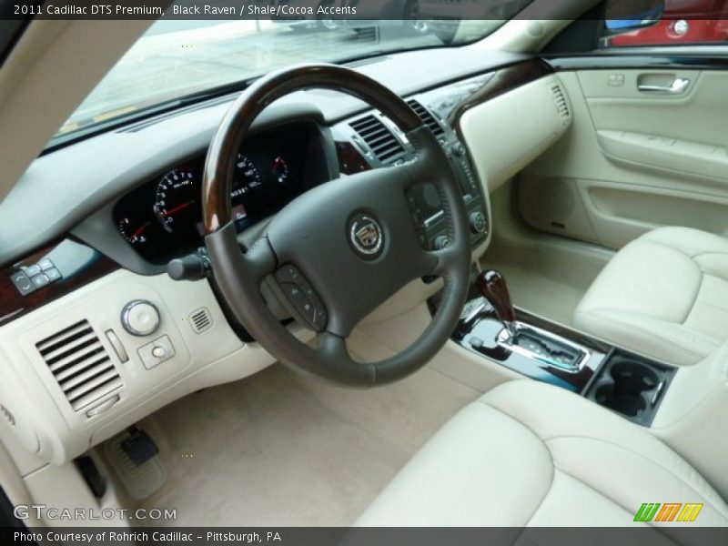 Black Raven / Shale/Cocoa Accents 2011 Cadillac DTS Premium