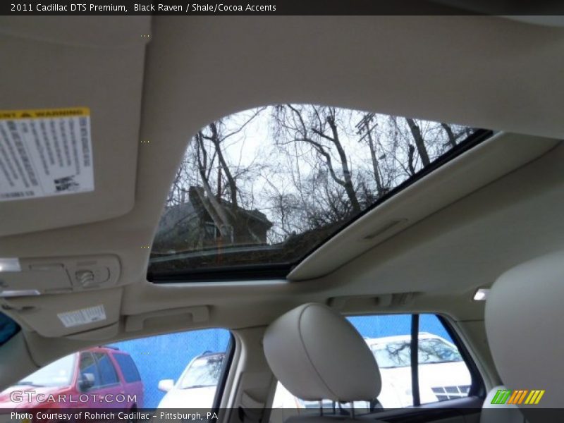 Black Raven / Shale/Cocoa Accents 2011 Cadillac DTS Premium