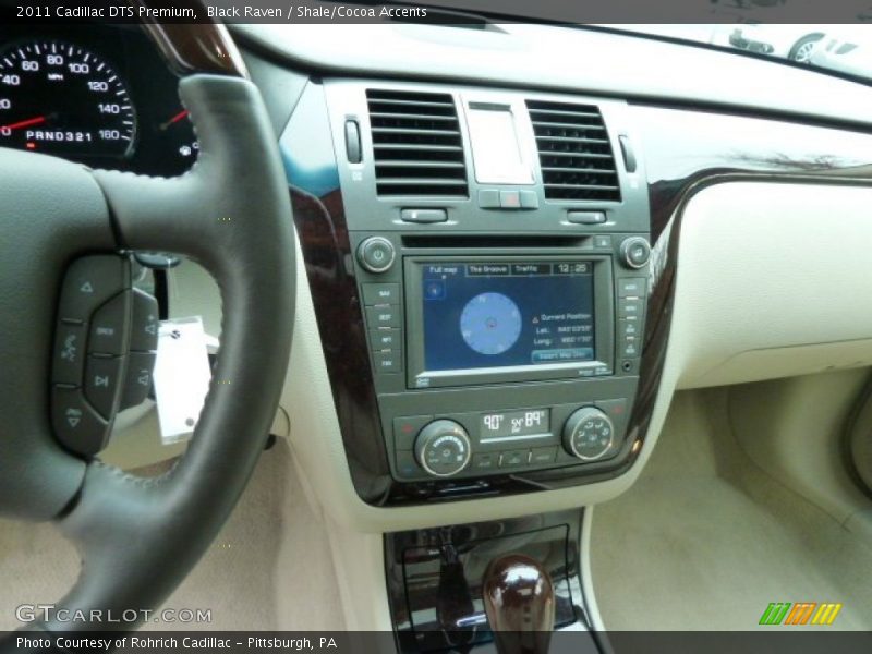 Black Raven / Shale/Cocoa Accents 2011 Cadillac DTS Premium