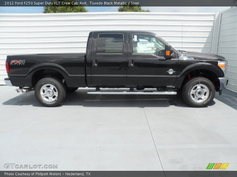 Tuxedo Black Metallic / Steel 2012 Ford F250 Super Duty XLT Crew Cab 4x4