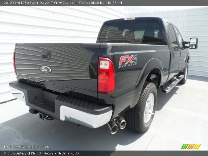 Tuxedo Black Metallic / Steel 2012 Ford F250 Super Duty XLT Crew Cab 4x4