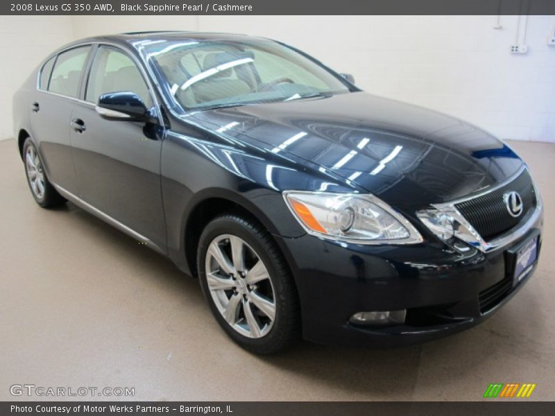 Black Sapphire Pearl / Cashmere 2008 Lexus GS 350 AWD