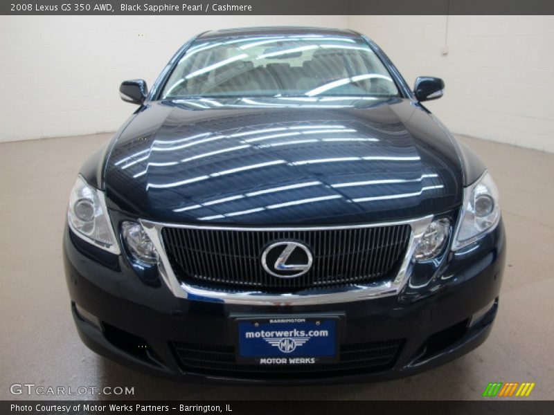 Black Sapphire Pearl / Cashmere 2008 Lexus GS 350 AWD