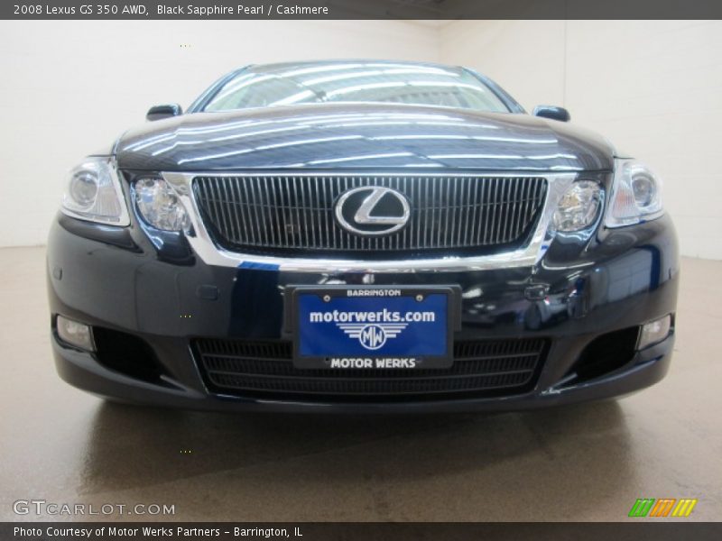 Black Sapphire Pearl / Cashmere 2008 Lexus GS 350 AWD