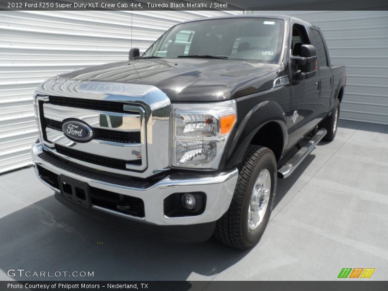 Tuxedo Black Metallic / Steel 2012 Ford F250 Super Duty XLT Crew Cab 4x4