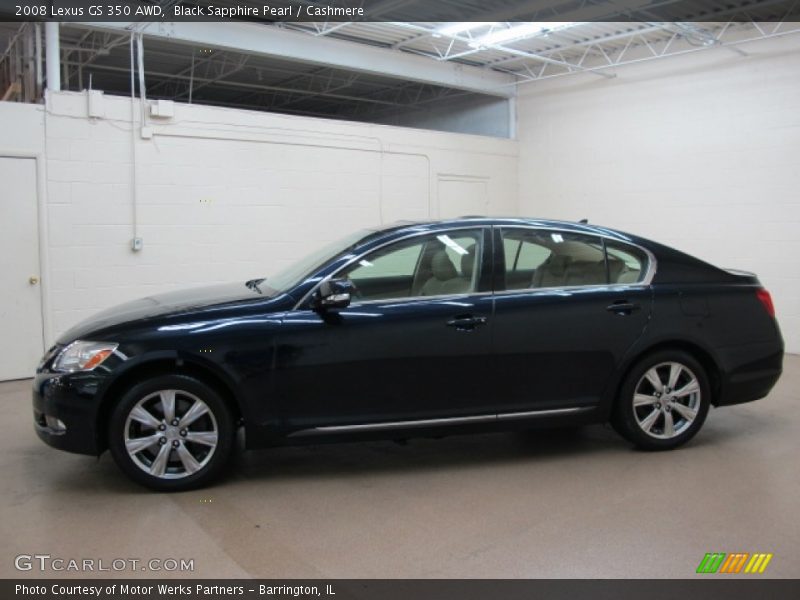 Black Sapphire Pearl / Cashmere 2008 Lexus GS 350 AWD