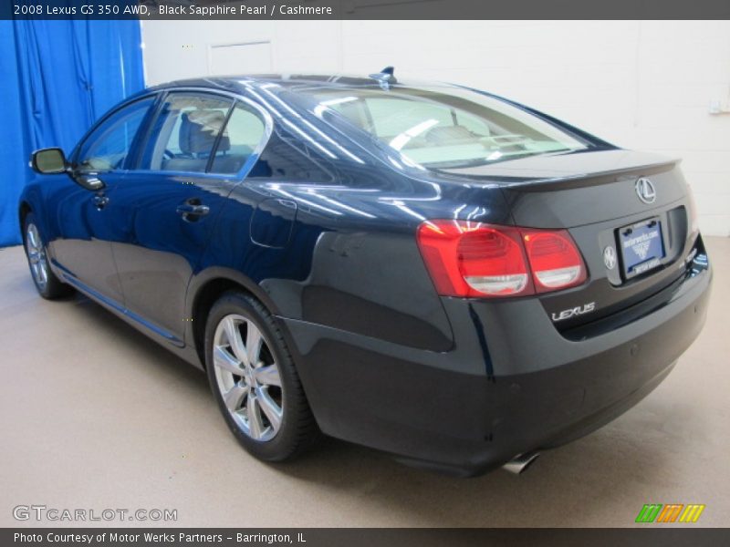 Black Sapphire Pearl / Cashmere 2008 Lexus GS 350 AWD