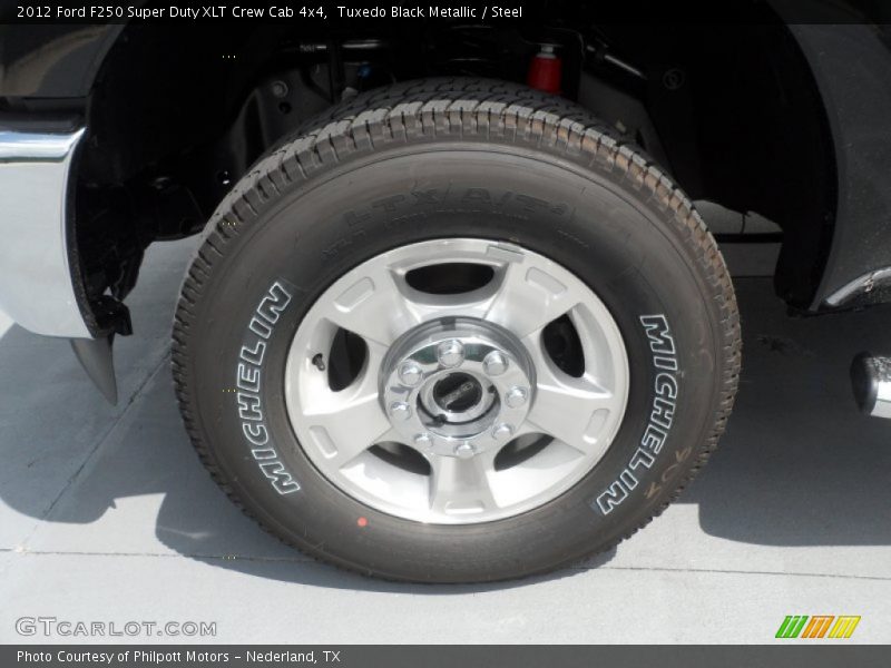 Tuxedo Black Metallic / Steel 2012 Ford F250 Super Duty XLT Crew Cab 4x4