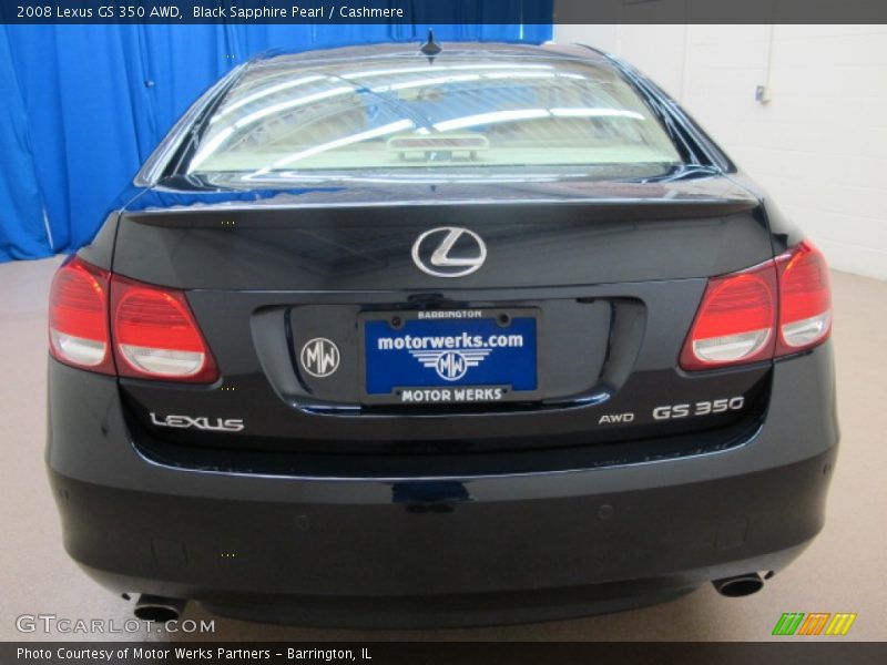 Black Sapphire Pearl / Cashmere 2008 Lexus GS 350 AWD