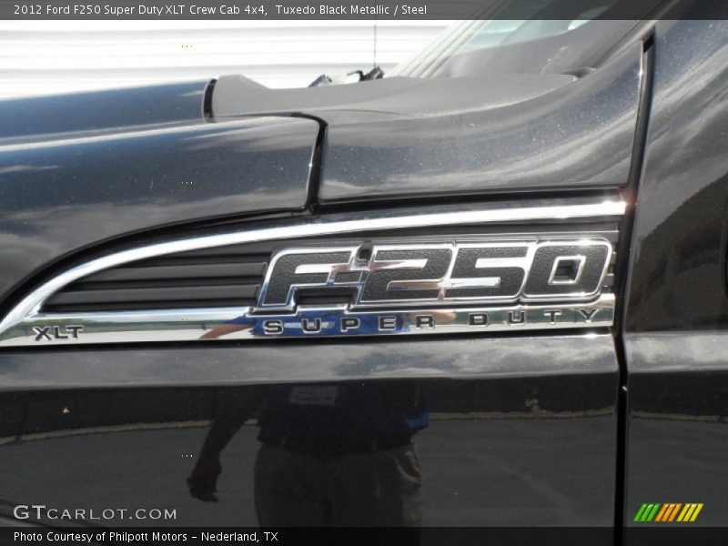 Tuxedo Black Metallic / Steel 2012 Ford F250 Super Duty XLT Crew Cab 4x4