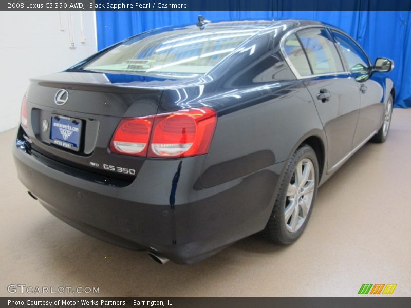 Black Sapphire Pearl / Cashmere 2008 Lexus GS 350 AWD