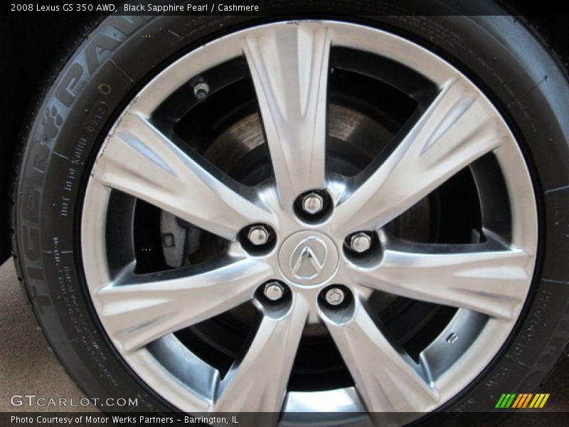 Black Sapphire Pearl / Cashmere 2008 Lexus GS 350 AWD