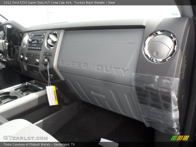 Tuxedo Black Metallic / Steel 2012 Ford F250 Super Duty XLT Crew Cab 4x4