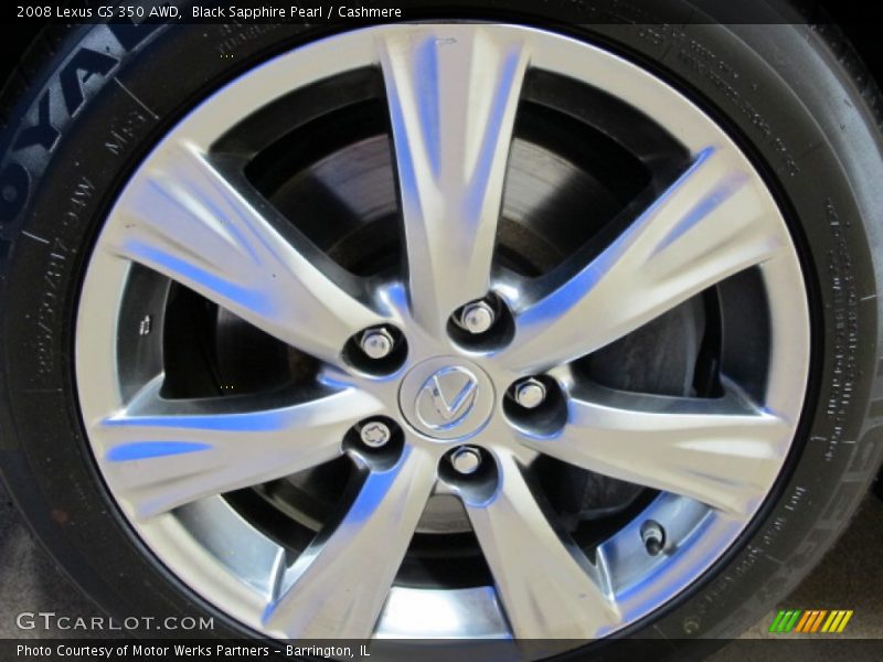 Black Sapphire Pearl / Cashmere 2008 Lexus GS 350 AWD