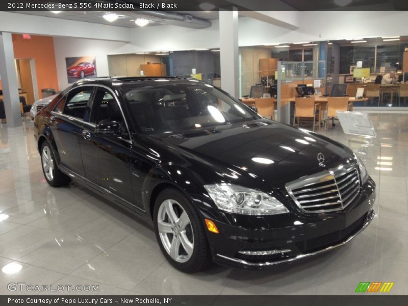 Black / Black 2012 Mercedes-Benz S 550 4Matic Sedan