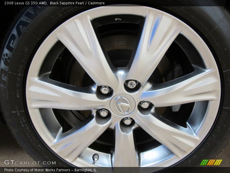 Black Sapphire Pearl / Cashmere 2008 Lexus GS 350 AWD