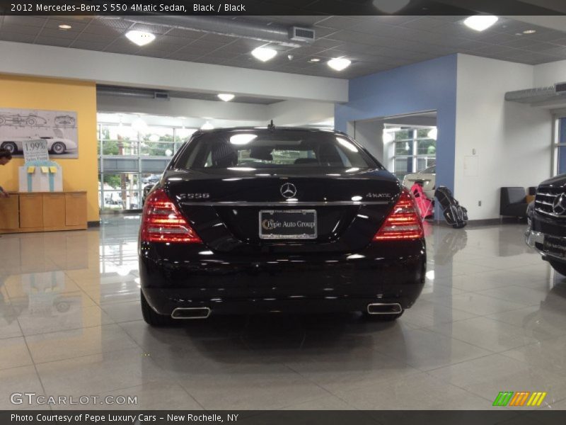 Black / Black 2012 Mercedes-Benz S 550 4Matic Sedan