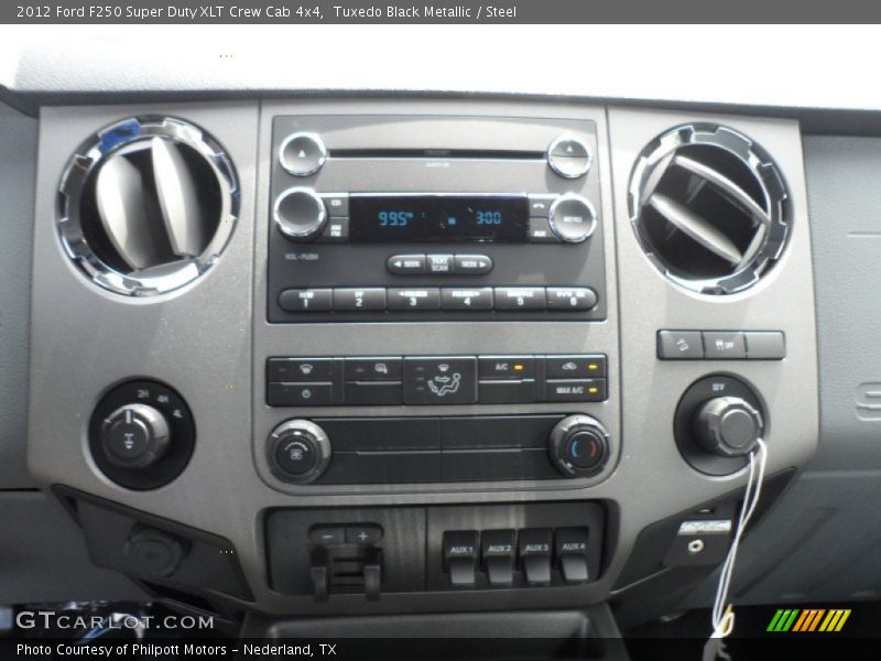 Tuxedo Black Metallic / Steel 2012 Ford F250 Super Duty XLT Crew Cab 4x4