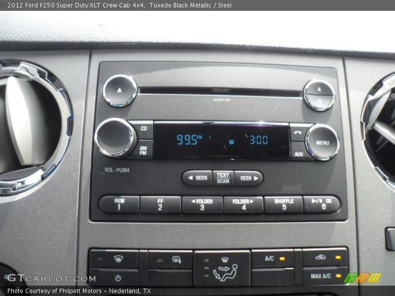 Tuxedo Black Metallic / Steel 2012 Ford F250 Super Duty XLT Crew Cab 4x4