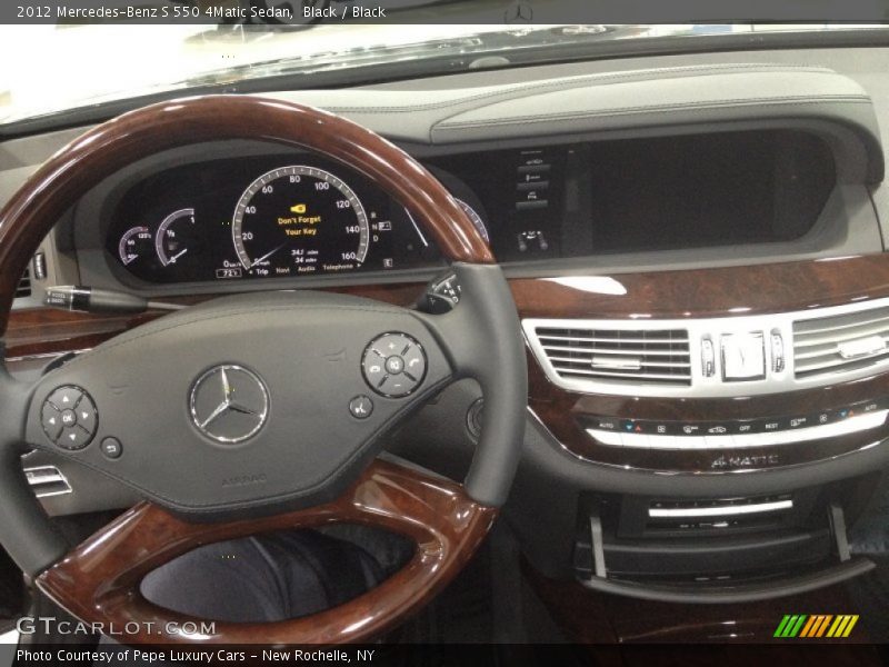 Black / Black 2012 Mercedes-Benz S 550 4Matic Sedan