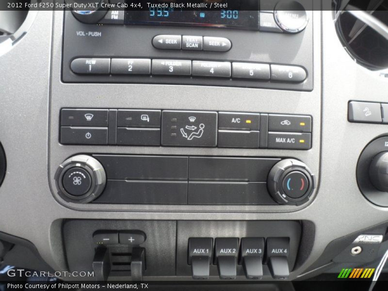 Tuxedo Black Metallic / Steel 2012 Ford F250 Super Duty XLT Crew Cab 4x4