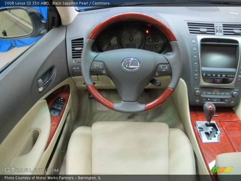 Black Sapphire Pearl / Cashmere 2008 Lexus GS 350 AWD