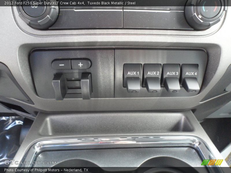 Tuxedo Black Metallic / Steel 2012 Ford F250 Super Duty XLT Crew Cab 4x4