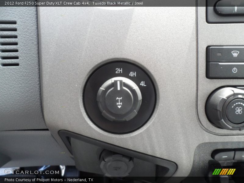 Tuxedo Black Metallic / Steel 2012 Ford F250 Super Duty XLT Crew Cab 4x4