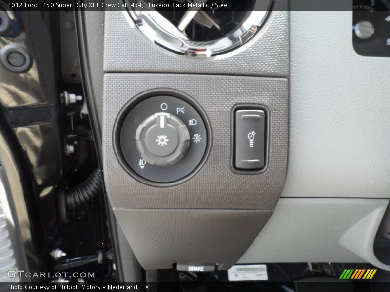 Tuxedo Black Metallic / Steel 2012 Ford F250 Super Duty XLT Crew Cab 4x4