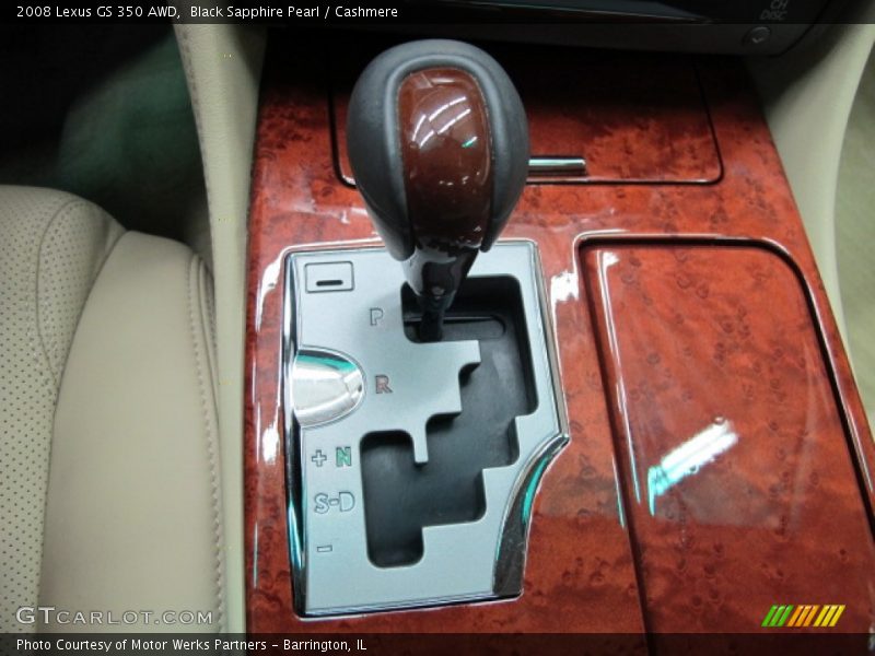 Black Sapphire Pearl / Cashmere 2008 Lexus GS 350 AWD