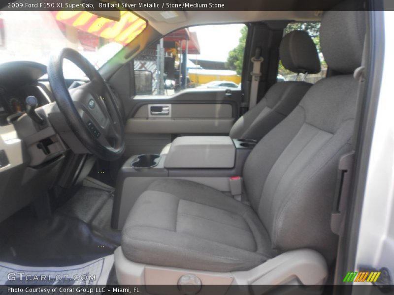 Brilliant Silver Metallic / Stone/Medium Stone 2009 Ford F150 XL SuperCab
