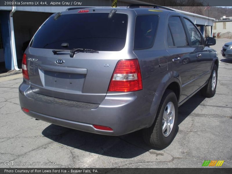 Alpine Gray / Gray 2009 Kia Sorento LX 4x4