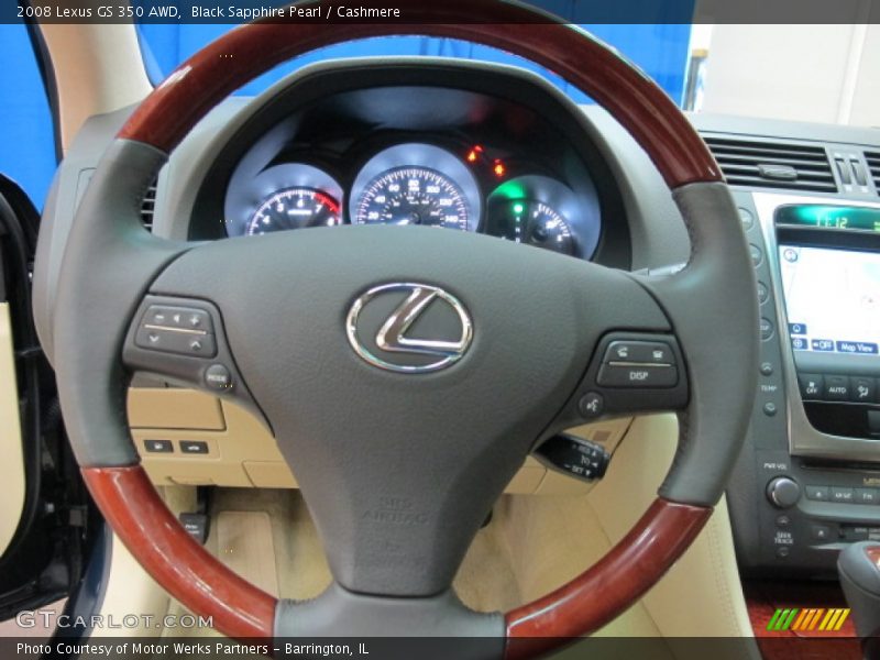 Black Sapphire Pearl / Cashmere 2008 Lexus GS 350 AWD