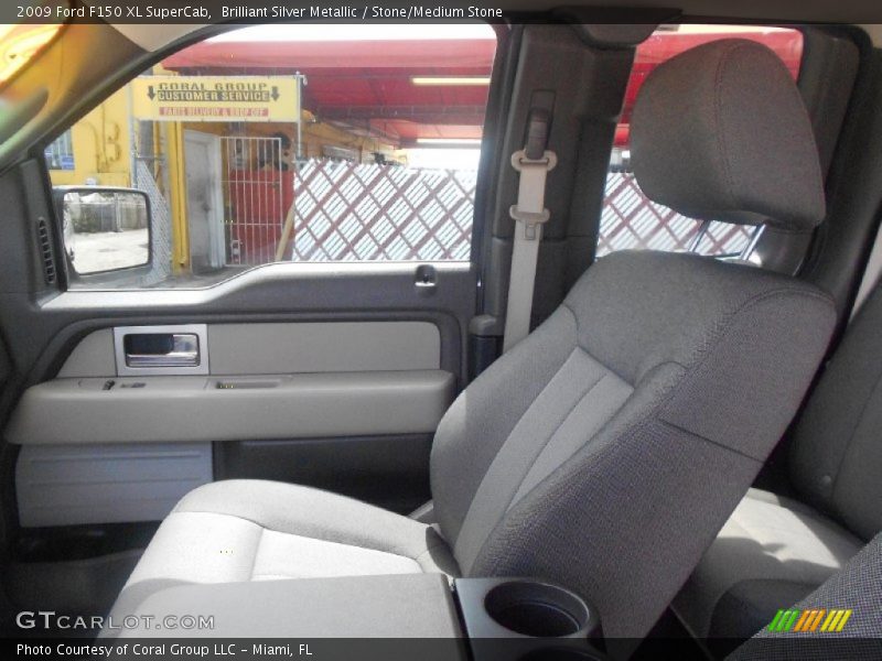 Brilliant Silver Metallic / Stone/Medium Stone 2009 Ford F150 XL SuperCab