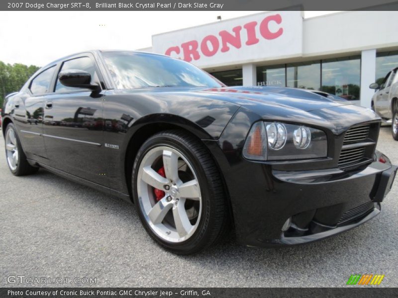 Brilliant Black Crystal Pearl / Dark Slate Gray 2007 Dodge Charger SRT-8