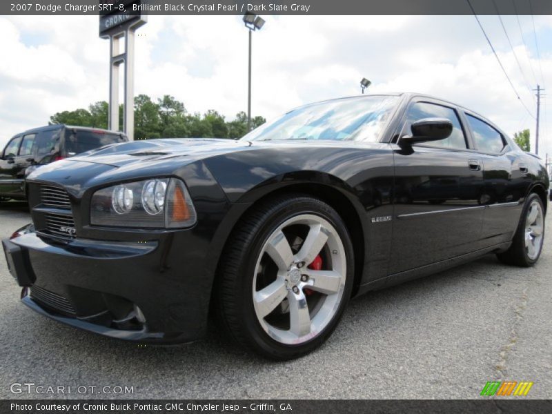 Brilliant Black Crystal Pearl / Dark Slate Gray 2007 Dodge Charger SRT-8