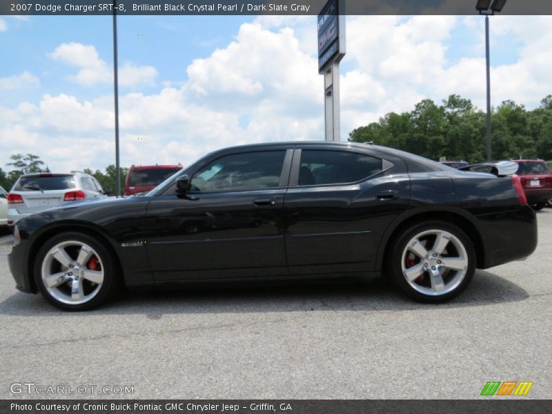 Brilliant Black Crystal Pearl / Dark Slate Gray 2007 Dodge Charger SRT-8