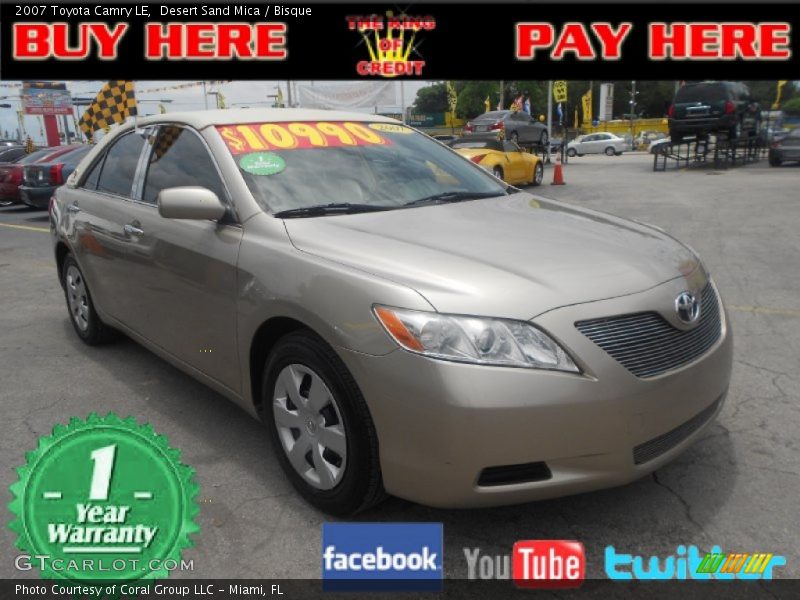 Desert Sand Mica / Bisque 2007 Toyota Camry LE