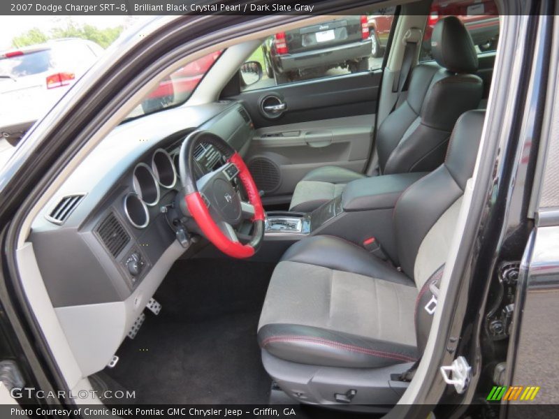 Brilliant Black Crystal Pearl / Dark Slate Gray 2007 Dodge Charger SRT-8