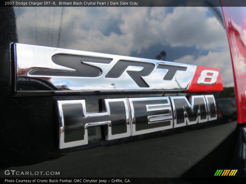 Brilliant Black Crystal Pearl / Dark Slate Gray 2007 Dodge Charger SRT-8