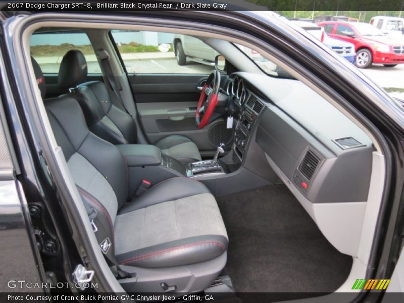 Brilliant Black Crystal Pearl / Dark Slate Gray 2007 Dodge Charger SRT-8