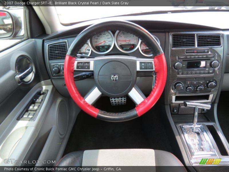 Brilliant Black Crystal Pearl / Dark Slate Gray 2007 Dodge Charger SRT-8